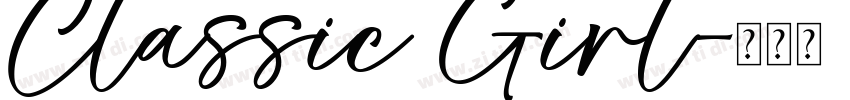 Classic Girl字体转换
